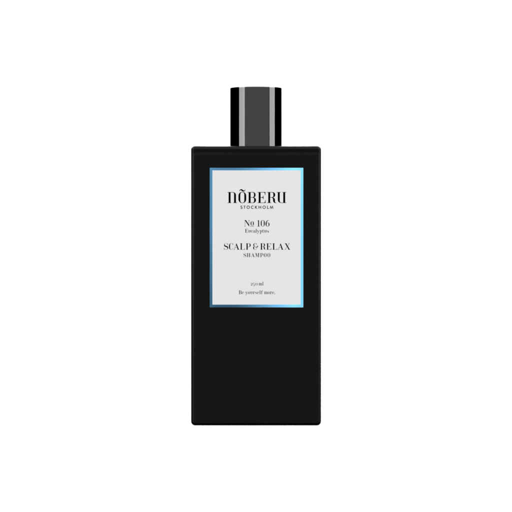 Nõberu Scalp & relax shampoo, Nõberu stockholm, Nõberu peanahka rahustav šampoon, peanahka rahustav shampoon, rahustav shampoon, probleemse peanaha šampoon, probleemse peanaha shampoon